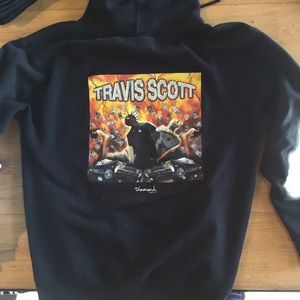 TRAVIS SCOTT DIAMOND SUPPLY CO EXPLOSION HOODIE